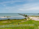 Views of Aransas Bay from the private balcony 